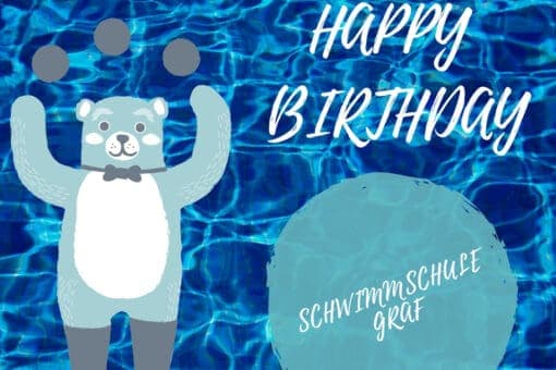 Bär, Schwimmschule Graf in Bremgarten feiert Geburtstag